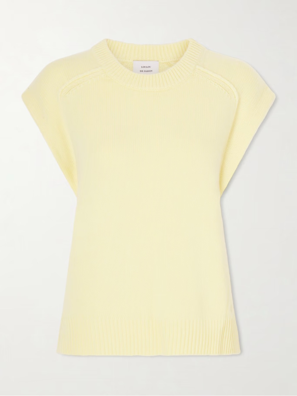 NWT Loulou de Saison Mari oversized wool and cashmere-blend vest